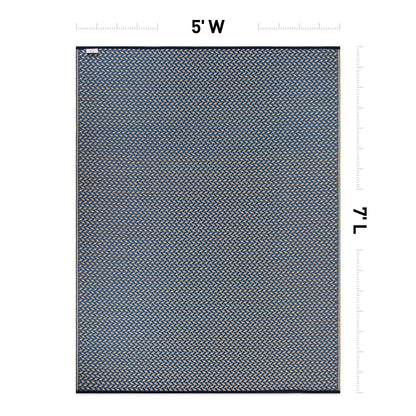 Tapis d'extérieur contemporains en plastique solide réversible