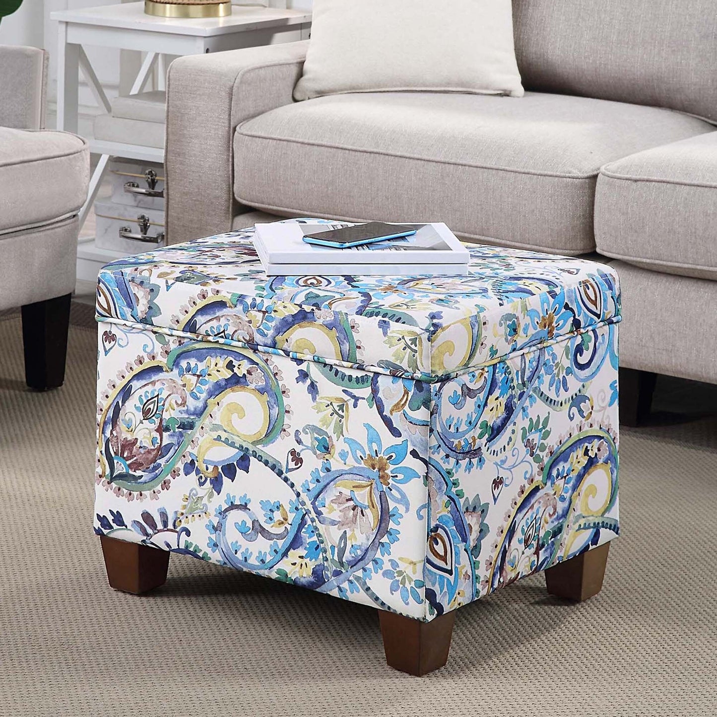 Pouf de rangement Madison de Convenience Concepts