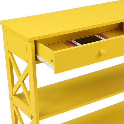 Console Oxford à 1 tiroir et étagères Convenience Concepts