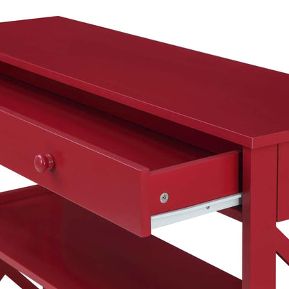 Console Oxford à 1 tiroir et étagères Convenience Concepts