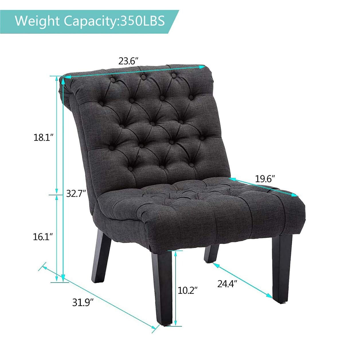 Chaise longue rembourrée pour chambre à coucher, salon