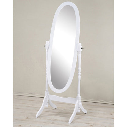 Miroir psyché traditionnel en bois Copper Grove Monks Hood de Roundhill Furniture