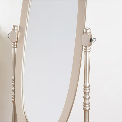 Miroir psyché traditionnel en bois Copper Grove Monks Hood de Roundhill Furniture