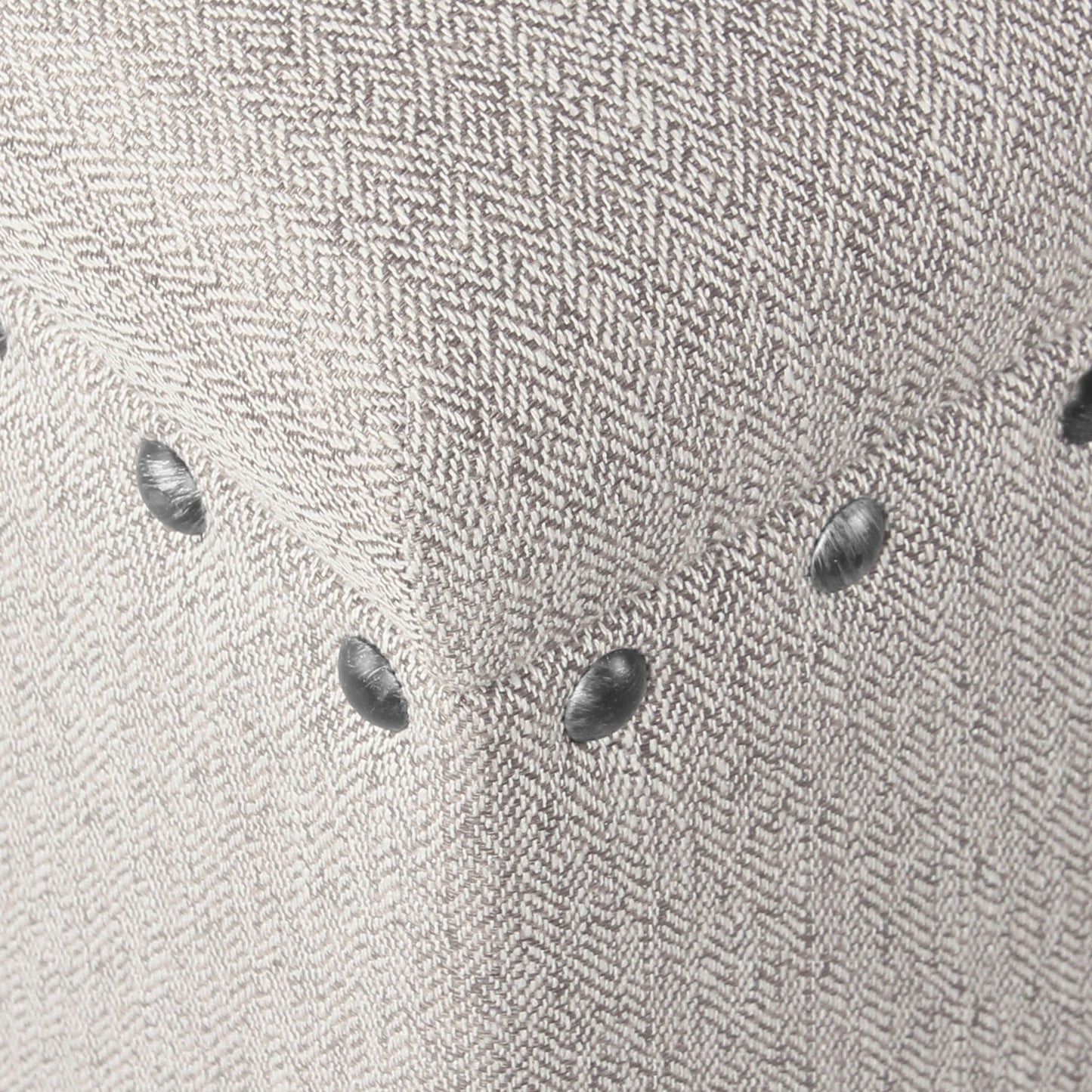 Banc de rangement rembourré Copper Grove Muscari avec garniture cloutée