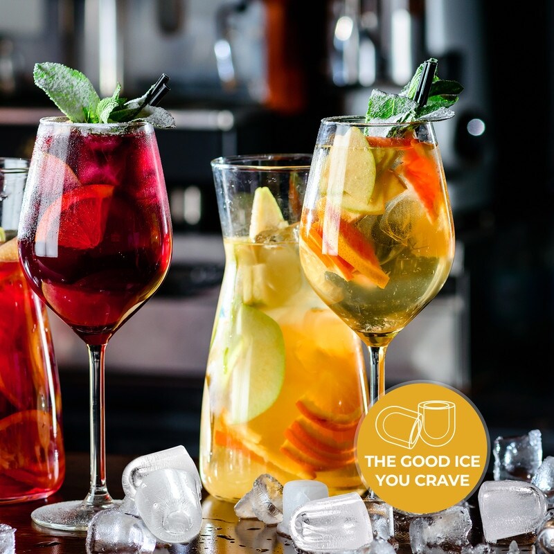 Machine à glaçons de comptoir avec pelle et panier à glaçons, 9 glaçons en 6 minutes, 12 kg/24 h, 2 tailles de glaçons, autonettoyante