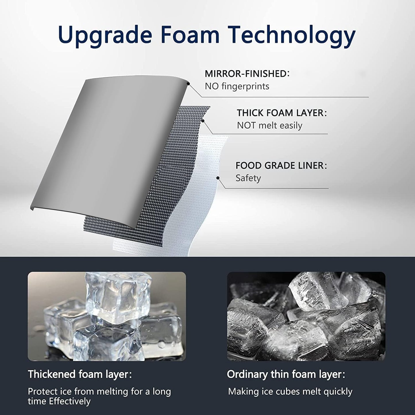 Machine à glaçons portable de comptoir avec autonettoyage, 9 glaçons en 6 minutes, livrée avec panier à glaçons et pelle à glace