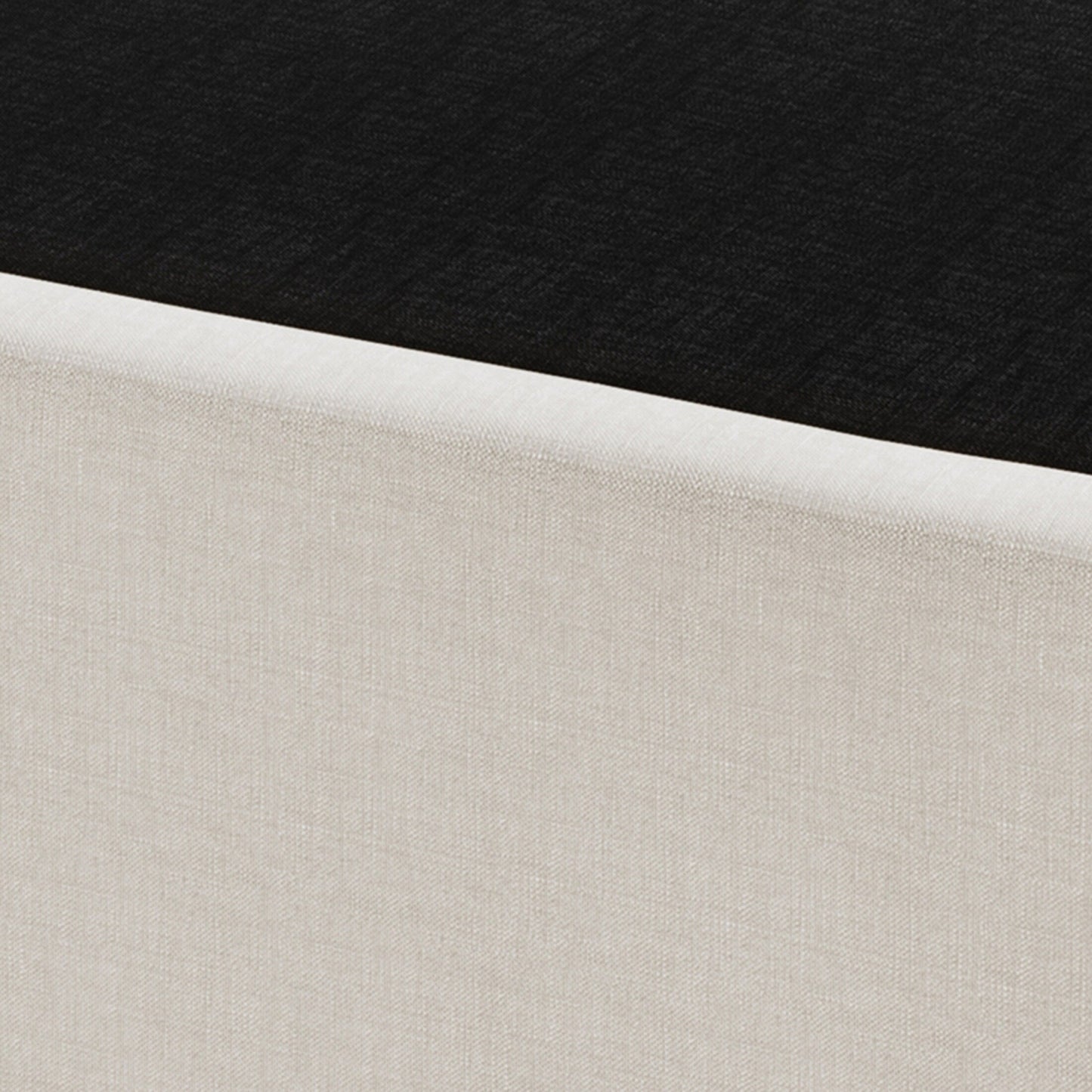 Sommier à ressorts en bois massif CraftPorch de 12,7 cm avec lattes en bois et revêtement en lin gris chaud