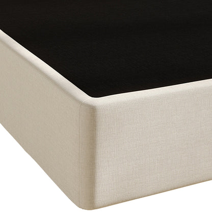 Sommier tapissier en métal et lin rembourré CraftPoch