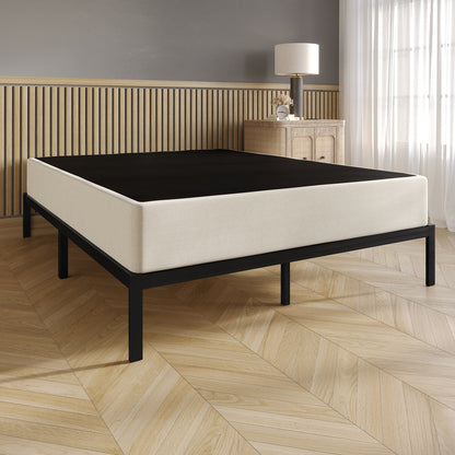 Sommier tapissier en métal et lin rembourré CraftPoch