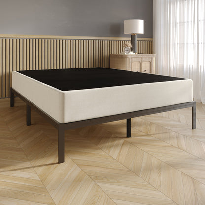 Sommier tapissier en métal et lin rembourré CraftPoch