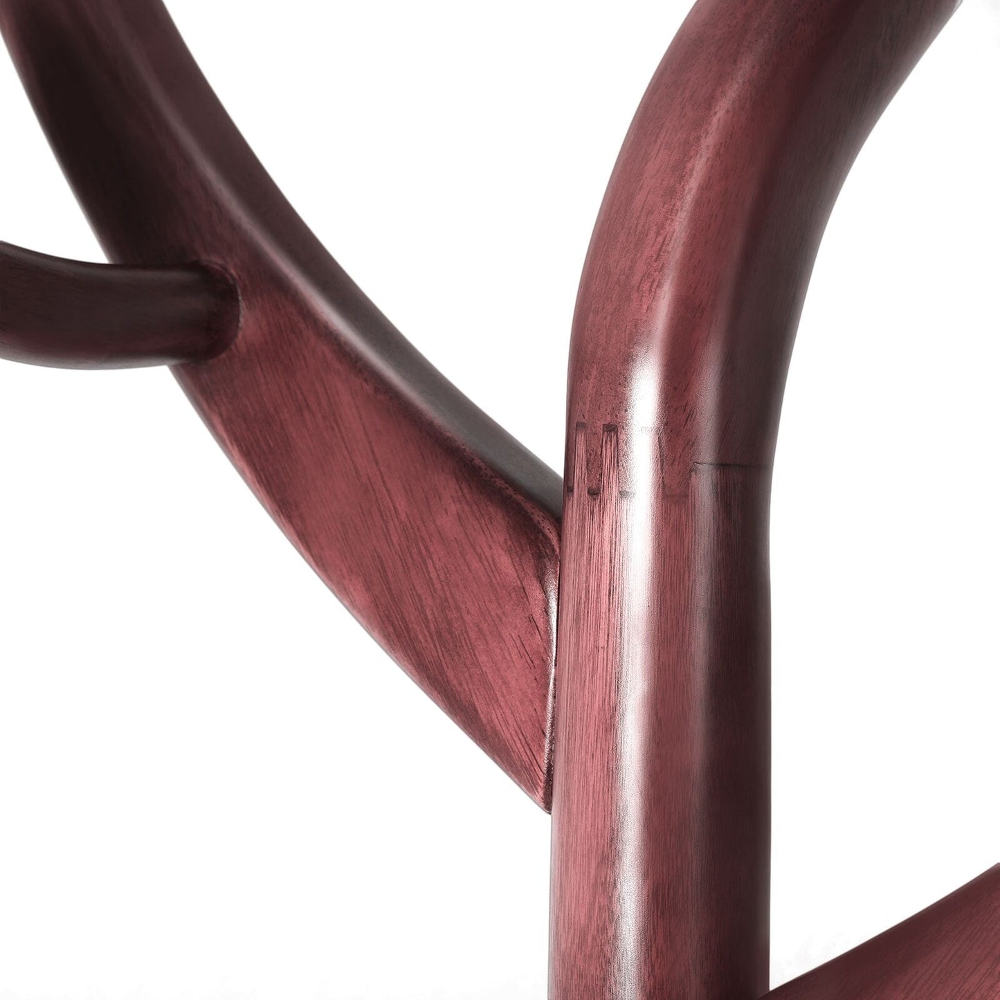 Porte-manteau autoportant en bois d'hévéa avec 8 crochets - 24,5 l x 70,87 h