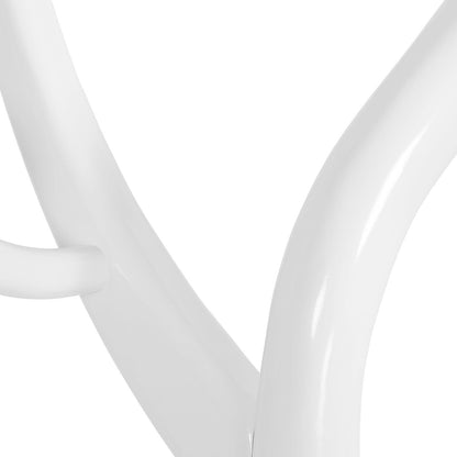 Porte-manteau autoportant en bois d'hévéa avec 8 crochets - 24,5 l x 70,87 h