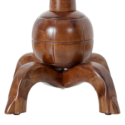 Porte-manteau autoportant en bois d'hévéa avec 8 crochets - 24,5 l x 70,87 h