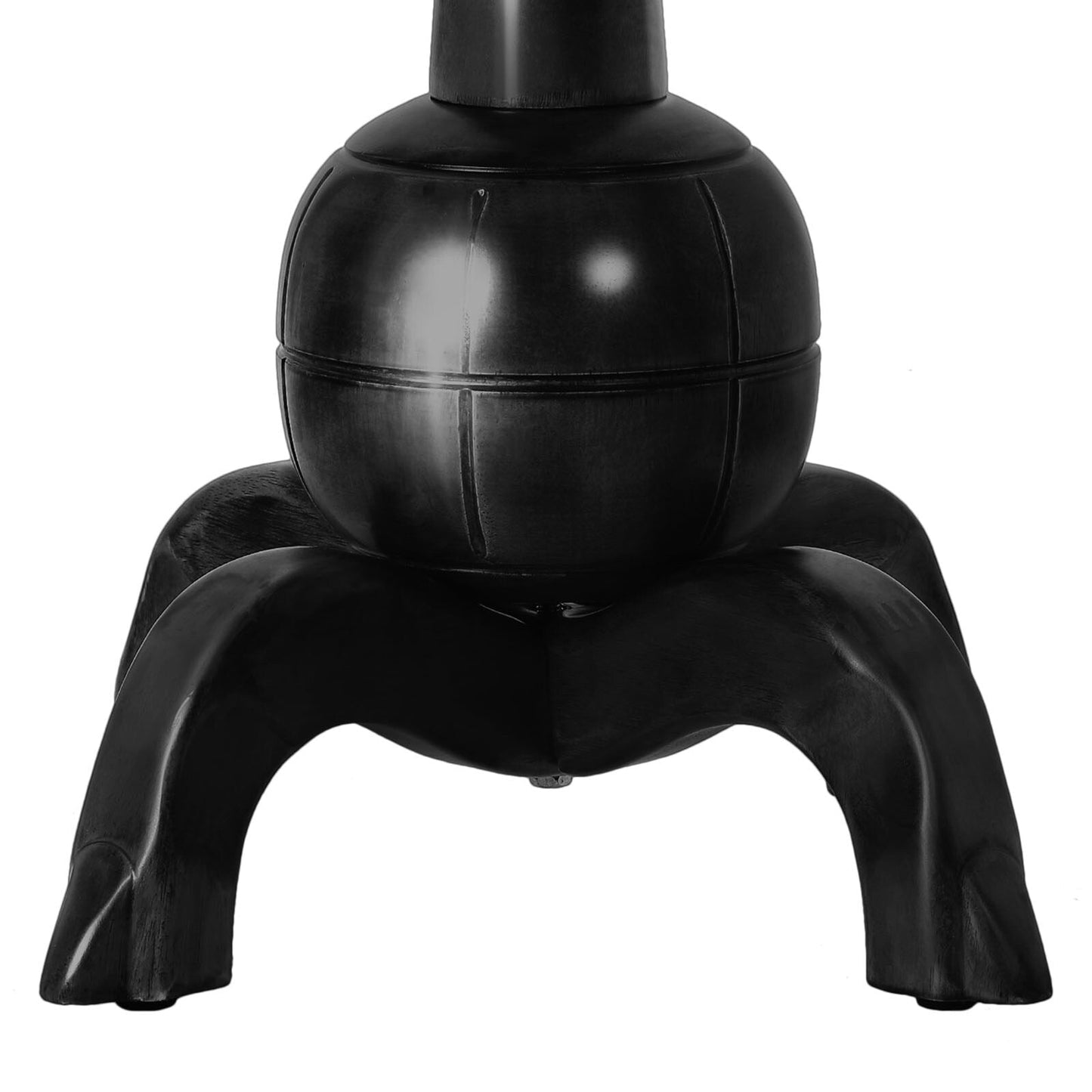 Porte-manteau autoportant en bois d'hévéa avec 8 crochets - 24,5 l x 70,87 h