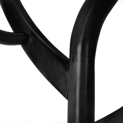 Porte-manteau autoportant en bois d'hévéa avec 8 crochets - 24,5 l x 70,87 h