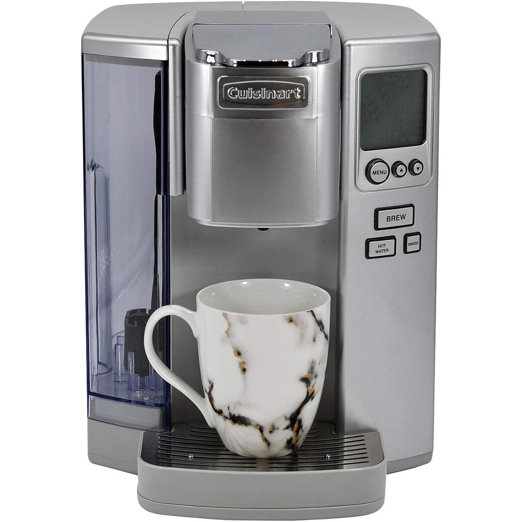 Cafetière à dosettes individuelle Cuisinart, 72 oz, programmable, acier