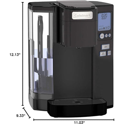 Cafetière à dosettes individuelle Cuisinart, 72 oz, programmable, acier