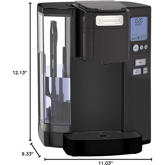 Cafetière à dosettes individuelle Cuisinart, 72 oz, programmable, acier