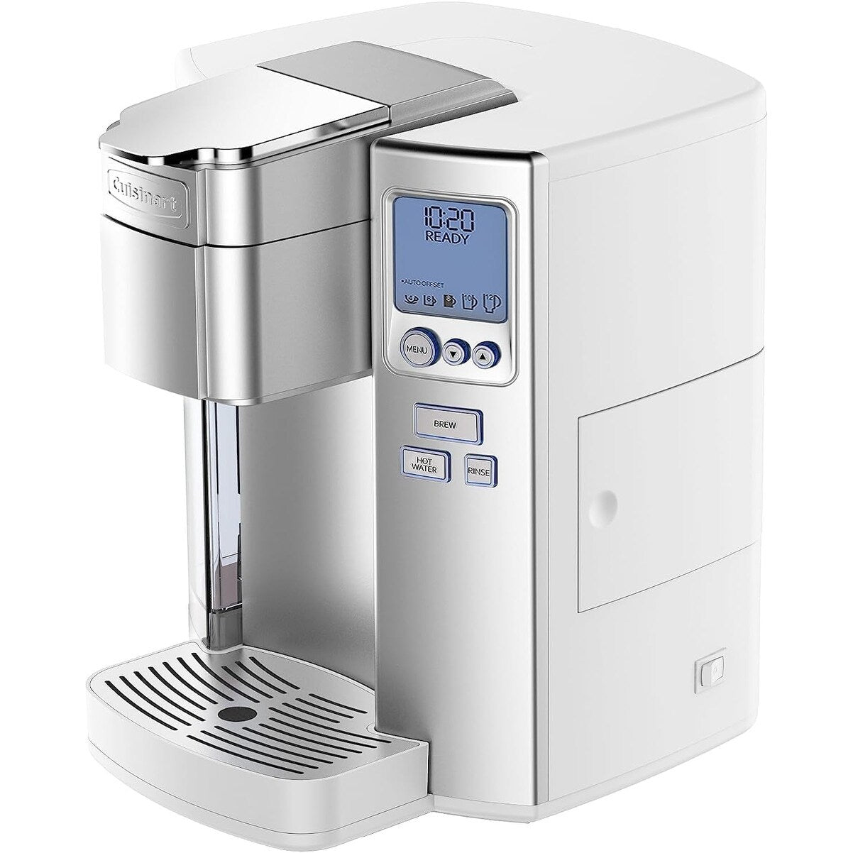Cafetière à dosettes individuelle Cuisinart, 72 oz, programmable, acier