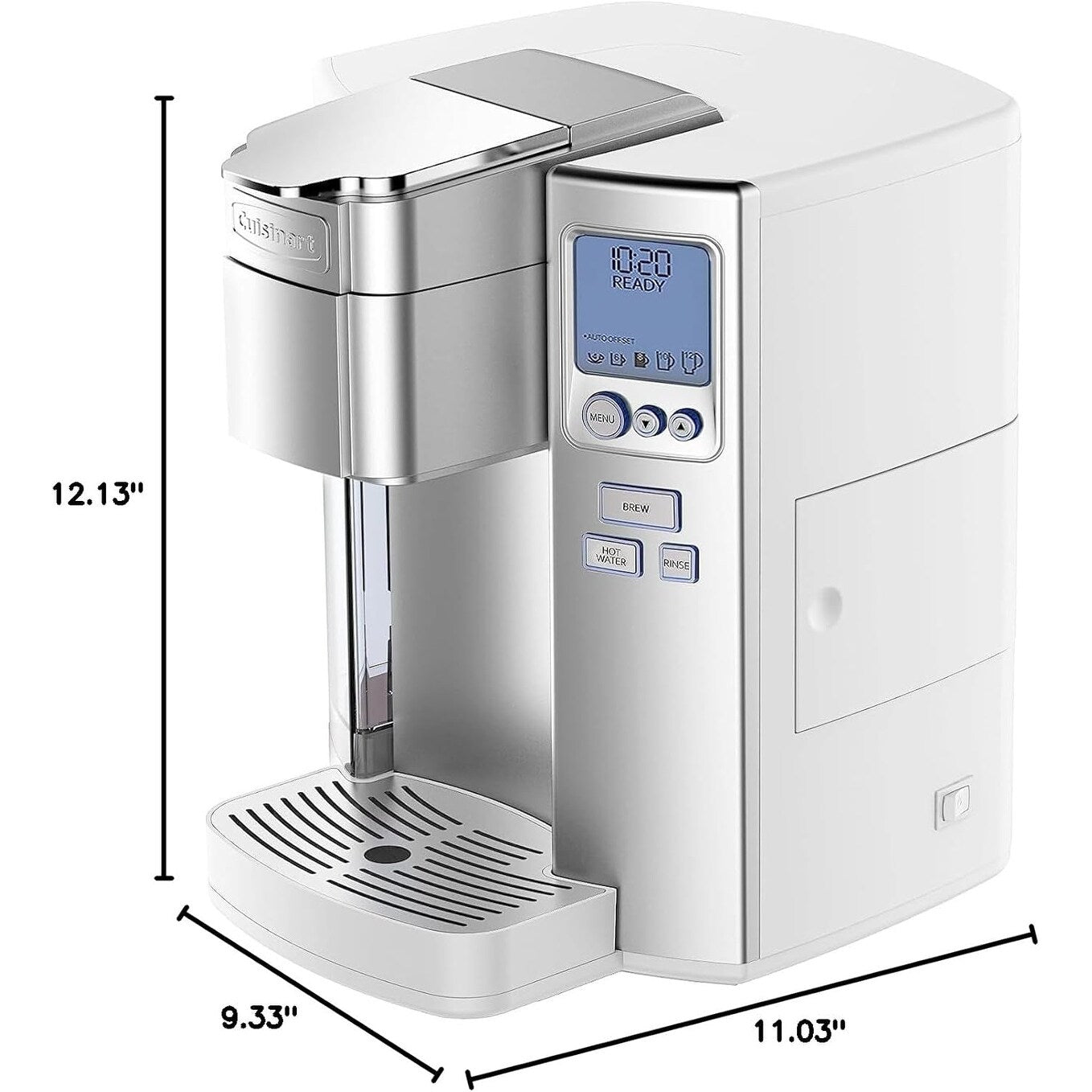 Cafetière à dosettes individuelle Cuisinart, 72 oz, programmable, acier