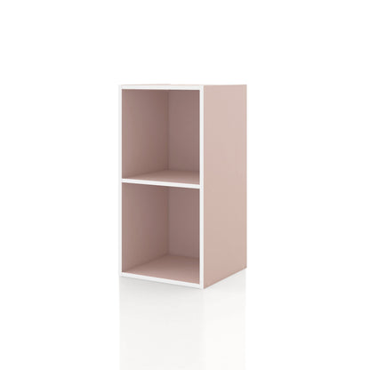 DH BASIC Organiseur de rangement empilable personnalisable en bois moderne - Étagères cubiques, armoire à tiroirs, bibliothèque avec portes par Denhour
