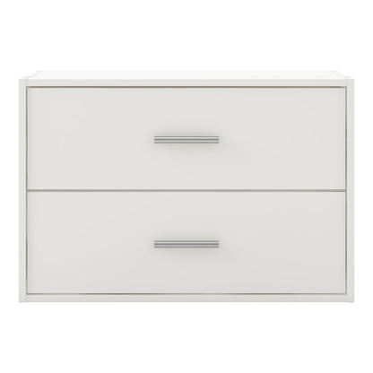 DH BASIC Organiseur de rangement empilable personnalisable en bois moderne - Étagères cubiques, armoire à tiroirs, bibliothèque avec portes par Denhour