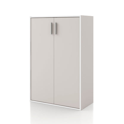 DH BASIC Organiseur de rangement empilable personnalisable en bois moderne - Étagères cubiques, armoire à tiroirs, bibliothèque avec portes par Denhour
