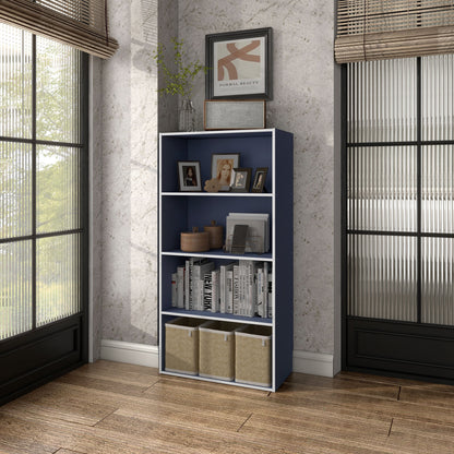 DH BASIC Organiseur de rangement empilable personnalisable en bois moderne - Étagères cubiques, armoire à tiroirs, bibliothèque avec portes par Denhour