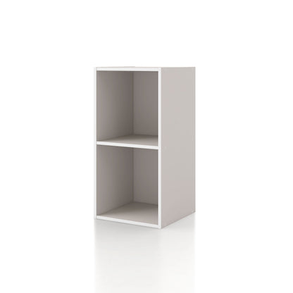 DH BASIC Organiseur de rangement empilable personnalisable en bois moderne - Étagères cubiques, armoire à tiroirs, bibliothèque avec portes par Denhour