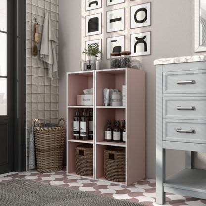 DH BASIC Organiseur de rangement empilable personnalisable en bois moderne - Étagères cubiques, armoire à tiroirs, bibliothèque avec portes par Denhour