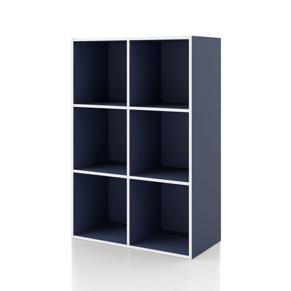 DH BASIC Organiseur de rangement empilable personnalisable en bois moderne - Étagères cubiques, armoire à tiroirs, bibliothèque avec portes par Denhour