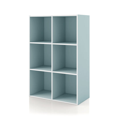 DH BASIC Organiseur de rangement empilable personnalisable en bois moderne - Étagères cubiques, armoire à tiroirs, bibliothèque avec portes par Denhour