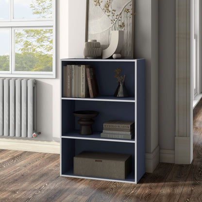 DH BASIC Organiseur de rangement empilable personnalisable en bois moderne - Étagères cubiques, armoire à tiroirs, bibliothèque avec portes par Denhour