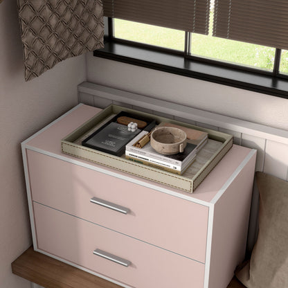 DH BASIC Organiseur de rangement empilable personnalisable en bois moderne - Étagères cubiques, armoire à tiroirs, bibliothèque avec portes par Denhour