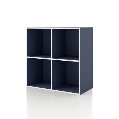 DH BASIC Organiseur de rangement empilable personnalisable en bois moderne - Étagères cubiques, armoire à tiroirs, bibliothèque avec portes par Denhour