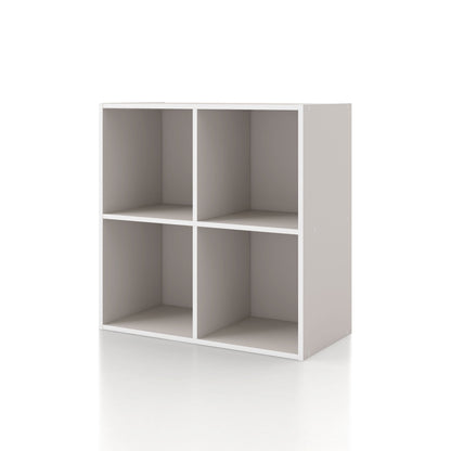 DH BASIC Organiseur de rangement empilable personnalisable en bois moderne - Étagères cubiques, armoire à tiroirs, bibliothèque avec portes par Denhour
