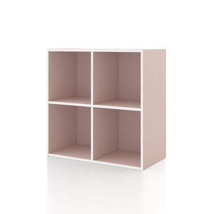 DH BASIC Organiseur de rangement empilable personnalisable en bois moderne - Étagères cubiques, armoire à tiroirs, bibliothèque avec portes par Denhour