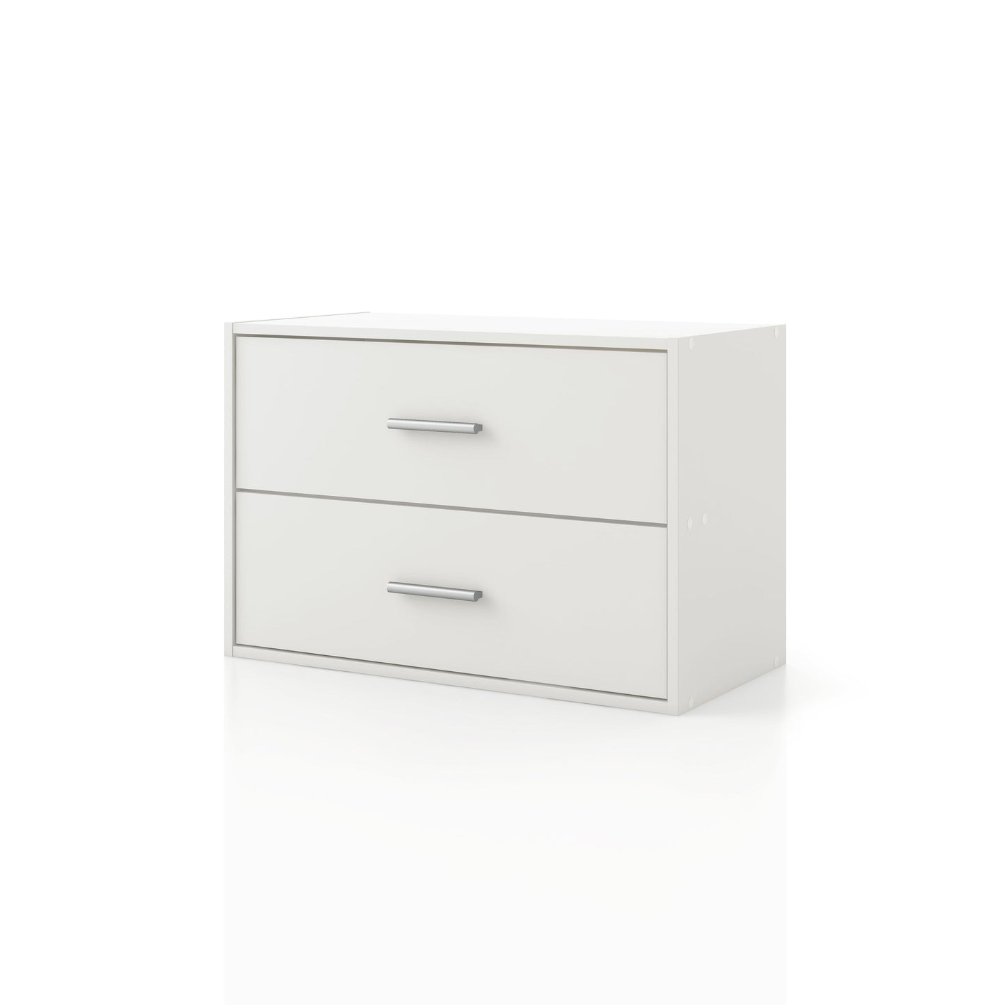 DH BASIC Organiseur de rangement empilable personnalisable en bois moderne - Étagères cubiques, armoire à tiroirs, bibliothèque avec portes par Denhour