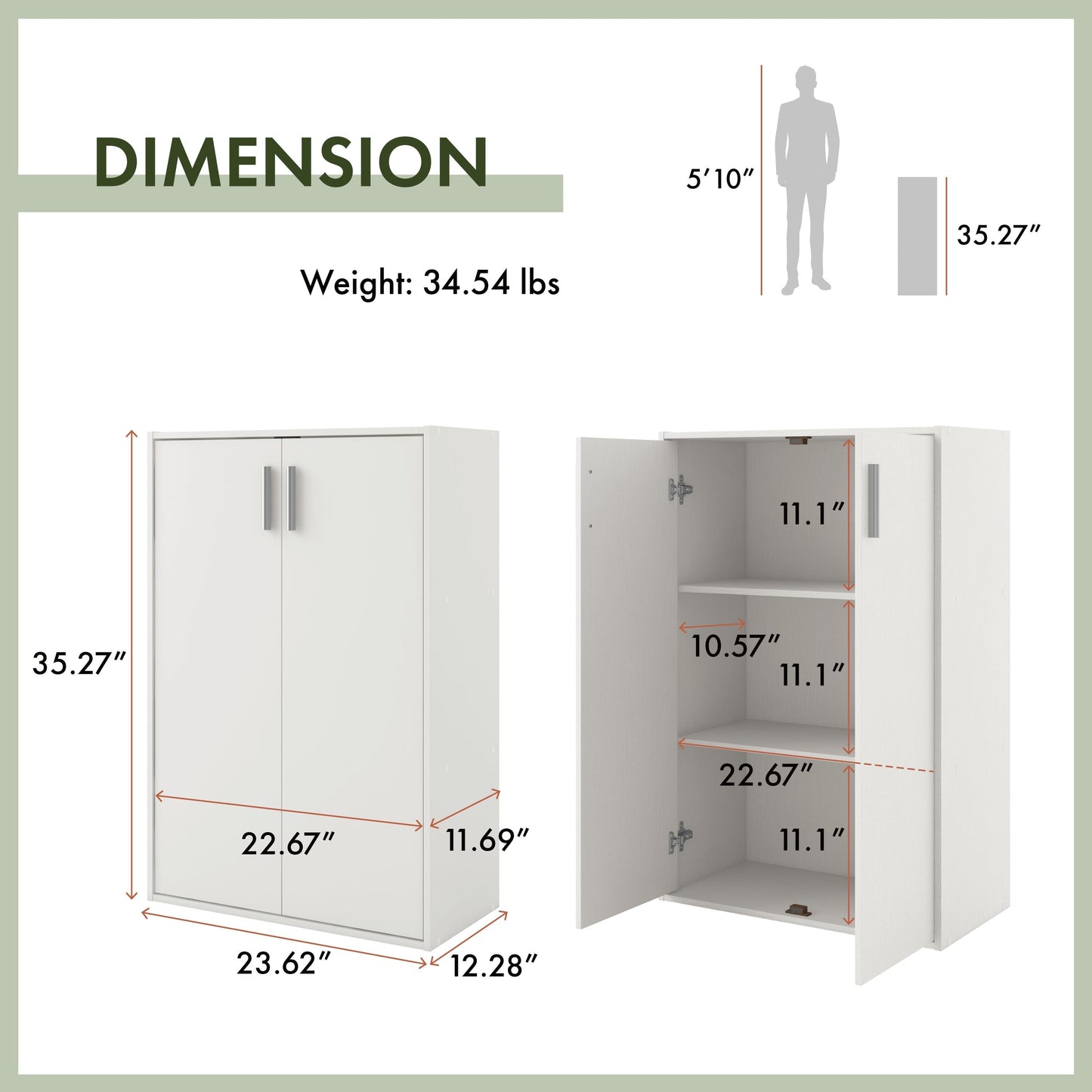 DH BASIC Organiseur de rangement empilable personnalisable en bois moderne - Étagères cubiques, armoire à tiroirs, bibliothèque avec portes par Denhour
