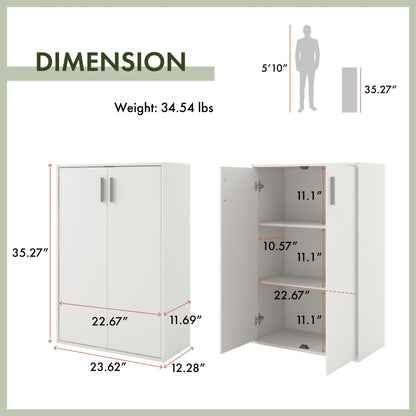 DH BASIC Organiseur de rangement empilable personnalisable en bois moderne - Étagères cubiques, armoire à tiroirs, bibliothèque avec portes par Denhour