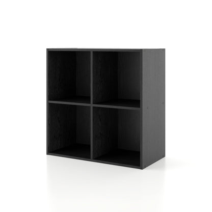 DH BASIC Organiseur de rangement empilable personnalisable en bois moderne - Étagères cubiques, armoire à tiroirs, bibliothèque avec portes par Denhour