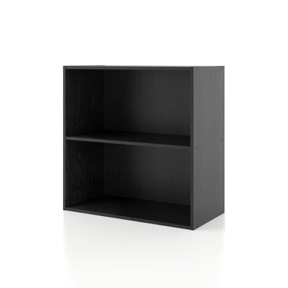 DH BASIC Organiseur de rangement empilable personnalisable en bois moderne - Étagères cubiques, armoire à tiroirs, bibliothèque avec portes par Denhour