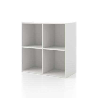 DH BASIC Organiseur de rangement empilable personnalisable en bois moderne - Étagères cubiques, armoire à tiroirs, bibliothèque avec portes par Denhour