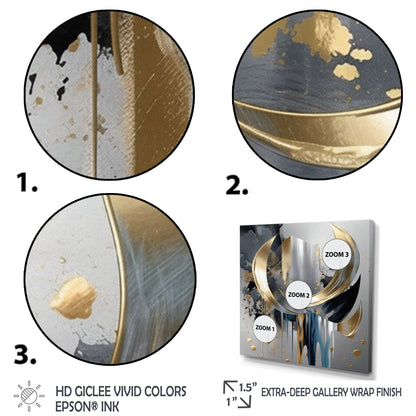 Designart Formes et lignes abstraites I Décoration murale abstraite en marbre