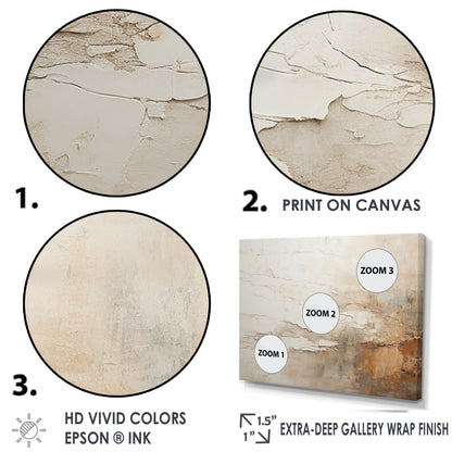 Peinture abstraite fusion beige et marron Designart, encadrée, décoration murale pour salon