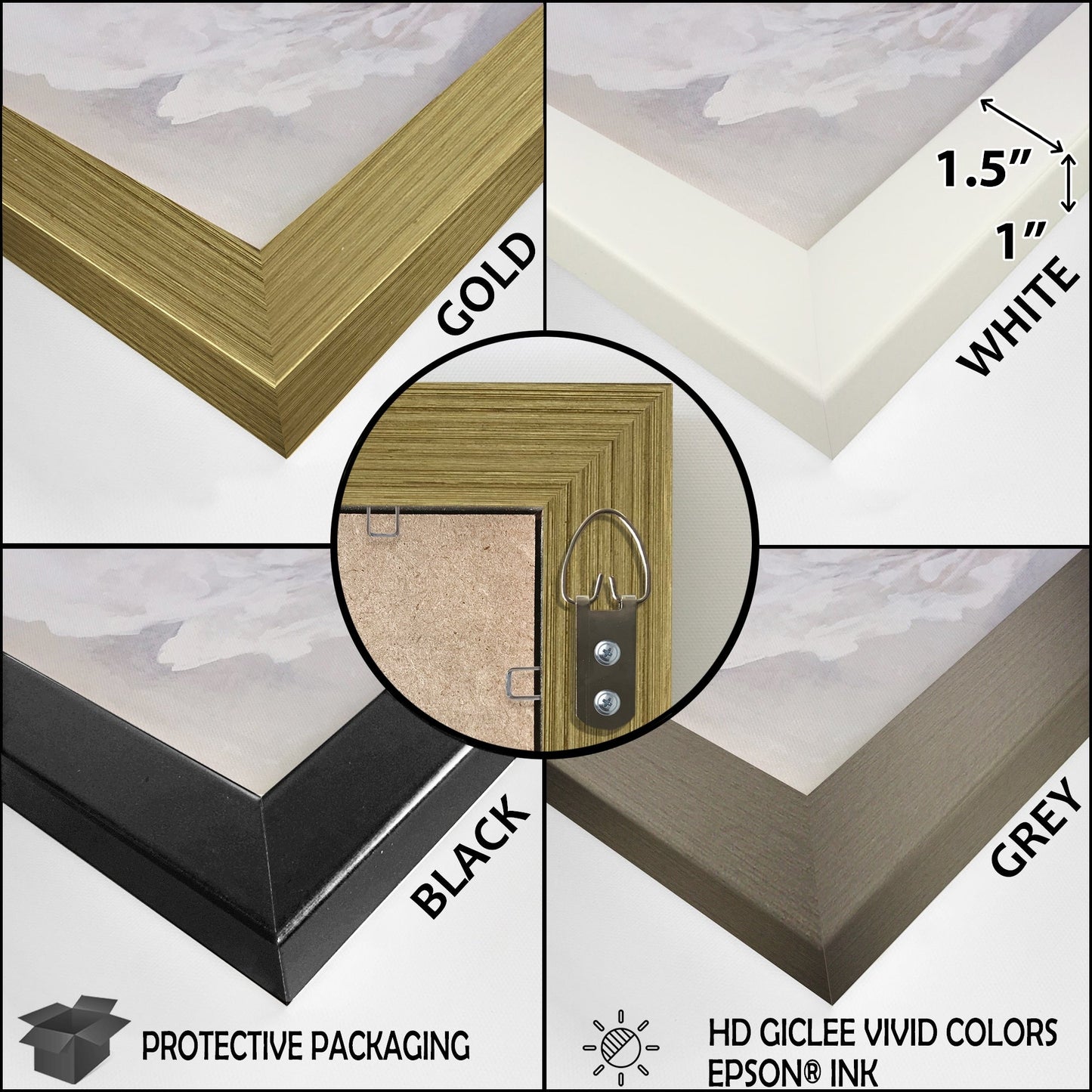 Impression sur toile encadrée Designart Beige Botanical Impressions III, motifs botaniques abstraits