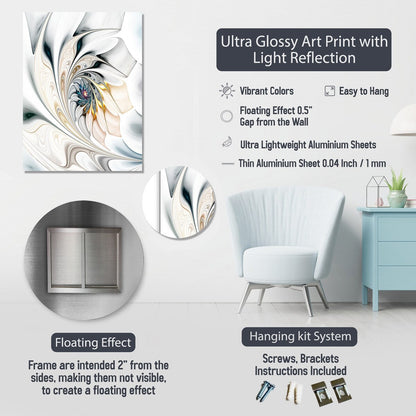 Designart Brown Abstract Tile Mosiac Charm Abstract Tile Metal Wall Art Décor mural en métal marron Œuvre d'art en métal moderne