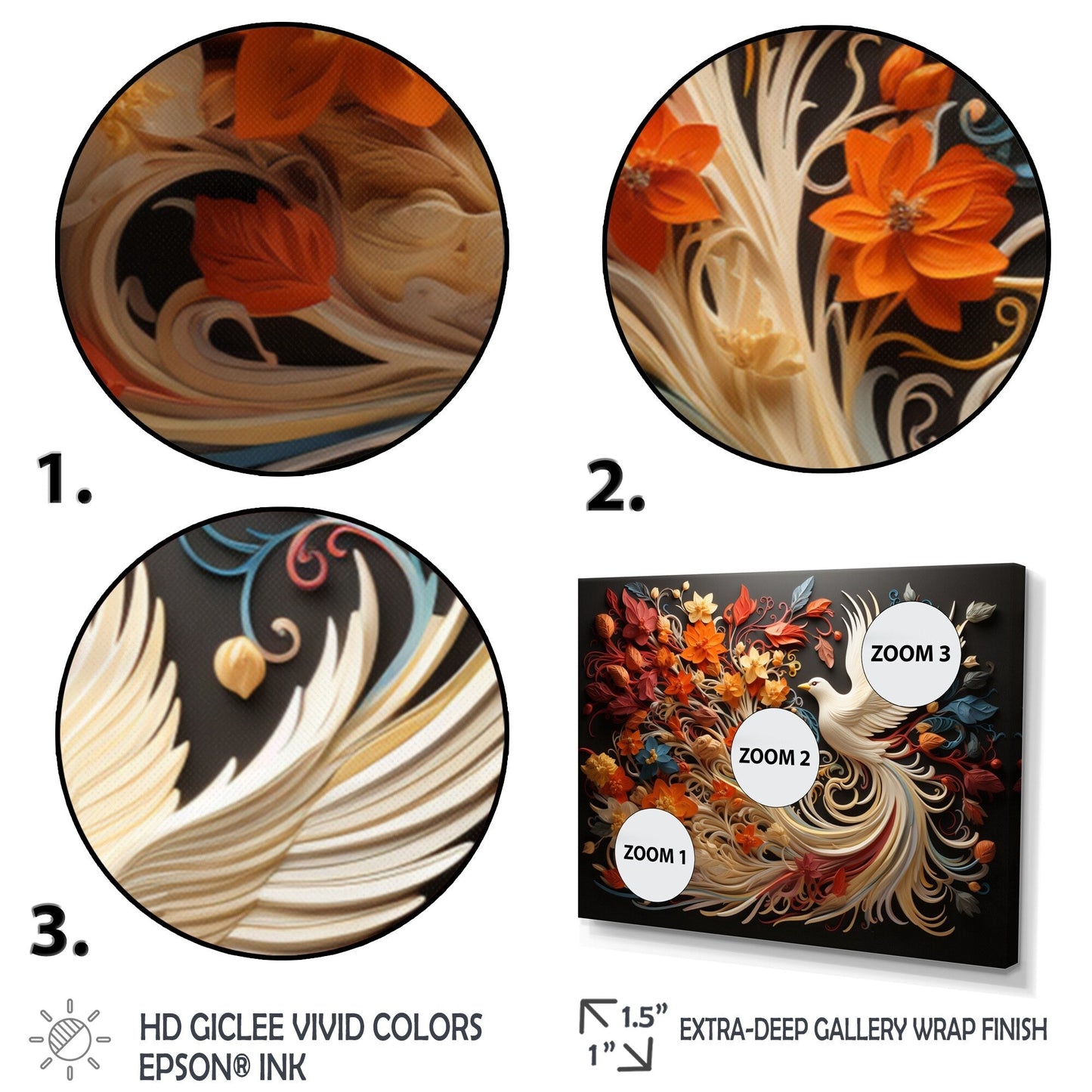 Ensemble de décoration murale multi-panneaux Designart Christianisme Pentecôte Feu Spirituel pour salon