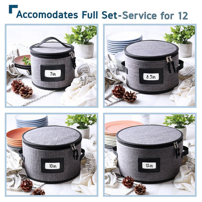 Boîtes de rangement StorageBud pour vaisselle - Supports empilables pour assiettes, tasses, couverts, verres à pied et plateaux