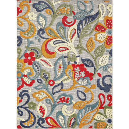 Tapis d'intérieur/extérieur à motif floral Domani Napa